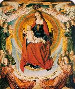 Jean Hey The Virgin in Glory Surrounded by Angels USA oil painting artist